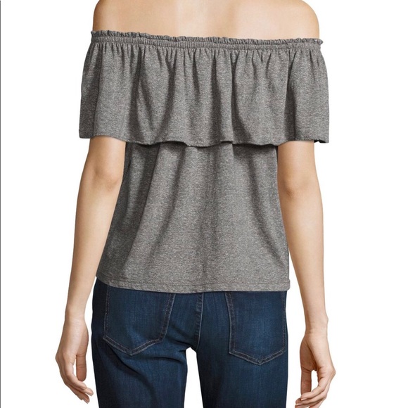 Current/Elliot Ruffled Off-the-shoulder top - Picture 2 of 8
